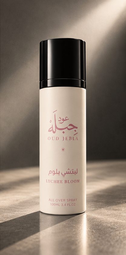 OUD JEBLA ليتشي بلوم – LYCHEE BLOOM All Over Spray 100ml black cap