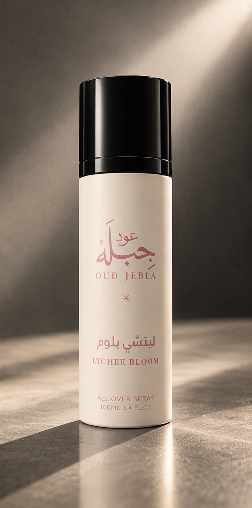 OUD JEBLA ليتشي بلوم – LYCHEE BLOOM All Over Spray 100ml black cap